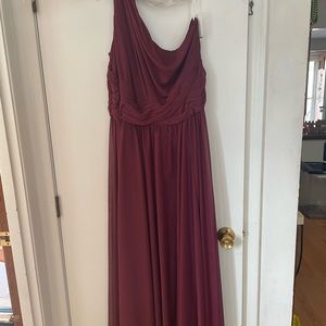 David’s Bridal One Shoulder Dress